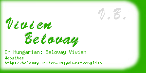 vivien belovay business card